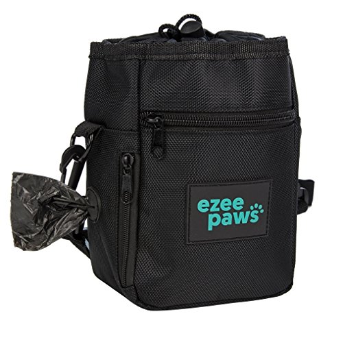Ezee-Paws-Dog-Treat-Walking-Bag-with-300-Poo-Sacks-on-Rolls-Holder-with-Dispenser-Bundle