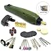 Produktbild Kobwa Mini elektrische Bohrmaschine mit Zubehör Set – Kunstlederbesatz Polieren Bohren Schneiden Gravur DIY Hand Tool Kit für Holz Jade Stein klein Crafts