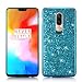 Produktbild Nadoli Glitzer Hülle für OnePlus 6 Blau Weich Silikon Glänzend Funkeln Bling Galvanisierrahmen Ultradünne Stoßfest Rückseite Schutz Tasche Handyhülle Schutzhülle Etui,Blau