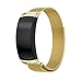 Produktbild SYY  Samsung Gear Fit2 Pro  Edelstahl Bügel,Kratzfest Wasserdicht Milanese Magnetic Loop Herren Damen Armband für Samsung Gear Fit2 Pro (Gold)