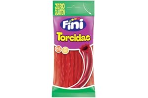 FUNTASTYC Torcidas Fresa Zero Gluten | 12 Bolsitas x 75 g | Regaliz Trenzado de Fresa, Snack Sin Gluten | Ideal para Candy Bar, Cumpleaños y Colectividades