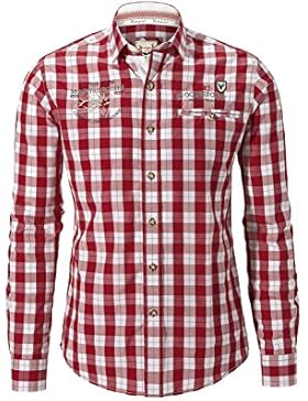 Stockerpoint - Herren Trachten Hemd in Blau, Rot oder Grün kariert, Aldo