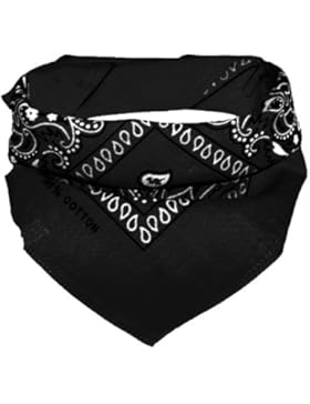Bandana Kopftuch Halstuch - gemustert: Paisley Muster - 24 Farben - 100% Baumwolle!