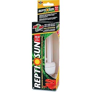 Zoo Med FS-C10E Repti Sun, 10.0 Compact UVB, Energiesparlampe für Terrarien