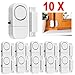 Produktbild 10Pcs Wireless Home Fenster Tür Einbrecher Alarmanlage 90 dB Alarm Magnetsensor für Häuser / Wohnungen / Büros / Garagen