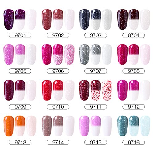 Elite99 thermo nagellack UV nagellack gel shellac set nagellack nail polish set soak off gel thermo gel (1xStück 10ML) - 2