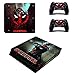 Produktbild THTB Playstation 4 Slim + 2 Controller Aufkleber Schutzfolien Set - Deadpool (1) /PS4 S