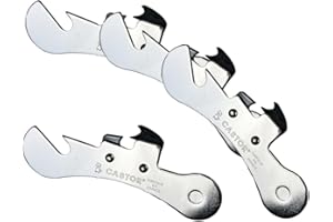 FMPROFESSIONAL Fackelmann FM Professional 21403 Ouvre boite, Ouvre boite manuel, Boîte, Acier inoxydable, Argenté, 9,5 cm x 3 cm