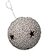Produktbild Deko Kugeln 24338 mit Sternenmotiven und Glitter-Effekt, Silber, Ø9cm, 4 Stück (J2/8)