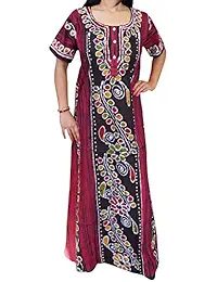 Indiatrendzs Women Cotton Printed Nighty Free Size Holi Special