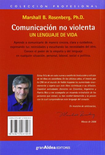 Couverture du livre de Comunicacion No Violenta: Un Lenguaje de Vida