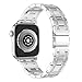 Produktbild Für Apple Watch Series 4 Bling Armband 40mm,Colorful Luxus Legierung Strass iWatch Straps Ersatzband Metall Uhrenarmband Wristband Zubehör für Apple Watch Serie 4 40mm, Silber 2#