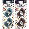 AoE Performance Pack Of 2 Jelly Belly Blueberry And Island Punch Mini Vent 3D Gel Duo Pack Air Freshener Car