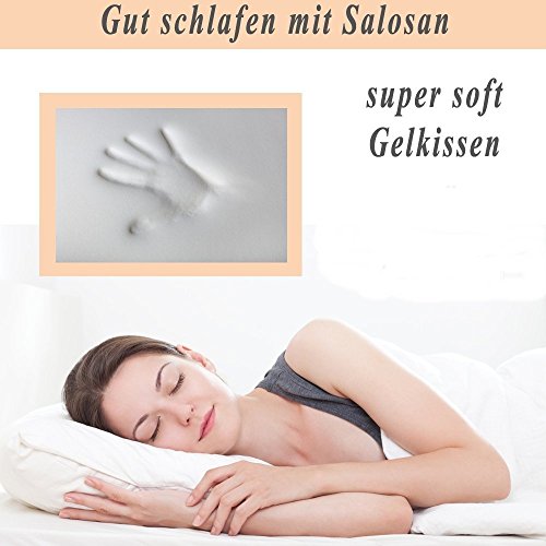 salosan HWS-Nackenstützkissen für optimale Kopfunterstützung und sehr angenehmes Schlafgefühl. Extrem bequemes Kopfkissen, Kissen, Nackenkissen aus Visco – Gelschaum - 6