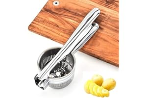 AL-FAHMI Stainless Steel Potato Ricer Masher Heavy Duty Potato Ricer Lemon Squeezer Fruit Presser Vegetable Peeler