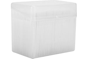 BORDSTRACT Stuzzicadenti in Plastica, Stuzzicadenti Interdentali a Doppia Testa per Filo Interdentale, Bastoncino per Denti Monouso da 1100 Pezzi, Pulizia Dell'igiene Orale Dentale(Bianco)