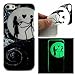 Produktbild Leuchtet im Dunkeln Glow in the Dark Schutzhülle für iPhone SE/5/5S coffeetreehouse Weiches TPU Transparent Rutschfeste Design Bunte Muster niedliche Druck kratzfest Schutzhülle für iPhone SE/5/5S Moon Paar
