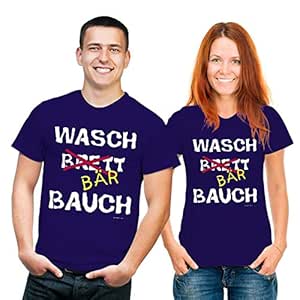 maglietta con addominali stampati