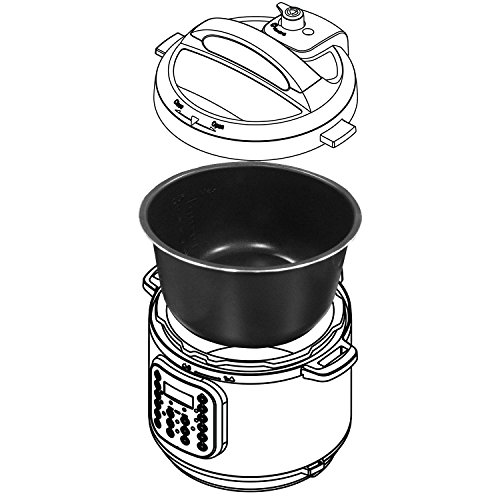 Instant Pot 6L Topf von Kochfeld gesamtes Keramik Antihaft für die elektrische Schnellkochtopf - 2