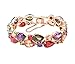 Produktbild Rose Gold Ton Tropfenform und Rundschliff AAA Mehrfarbig Zirkonia Armbänder Fashion Jewelry