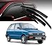 Auto Pearl - Premium Quality Car Rain Wind Door Visor Side Window Deflector For - Maruti Suzuki Maruti 800 - Set Of 4 Pcs RS.1199.00