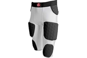 Cramer Hurricane 7 Pad Football Girdle, with Thigh, Hip and Tailbone Pads, Football Pants with Foam Padding for Extra Protection, Football Practice Gear with Intergrated Girdle