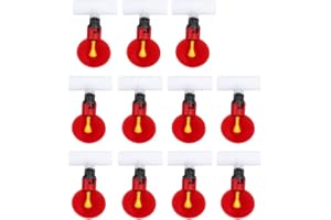 TNFEEON 10 Piezas de Bebedero automático de Agua de Pollo, 1/2 Pulgada de te Aves de Corral gallina alimentación Tazas de Agua