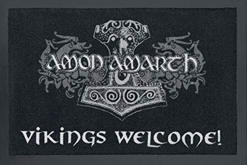 Preisvergleich Produktbild Amon Amarth Vikings Welcome! Fußmatte schwarz