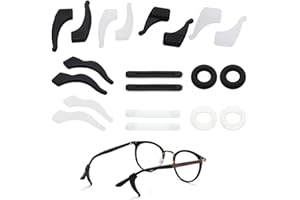 WEGLOK Sujeta Gafas,10 Pares,Patillas Gafas Sujeta Gafas Silicona,Gafas Ganchos de Orejas,Soporte Antideslizante para Gafas,Universales,para Gafas,Gafas de Sol,Gafas de Lectura,Goggles