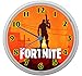 Produktbild LL Kinder Wanduhr Fortnite Battle Royale Season 4 Rettet die Welt Design ca. 20 cm Durchmesser mit lautlosem Uhrwerk Unisex Kinderzimmer Büro Arbeitszimmer T28 (Grün)