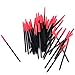 Approx. 50Pcs Disposable Eyelash Brush Mascara Wands Applicator Black and Red