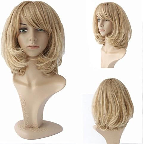 Europe And The United States Fashion Long Section Of Fine Volume Fluffy Linen Yellow High-Quality Heat-Resistant Synthetic Wig