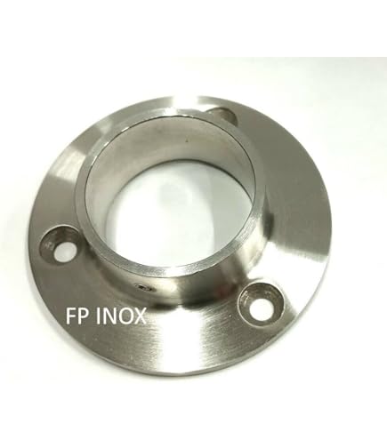 Rosetta Copertura INOX AISI 304 Per Fori Grandi - Diametro 33,7mm, Base 85mm - Foto 4