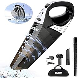 Aspirateur à Main Sans Fil, WELIKERA Aspirateur de Table Rechargeable Aspirateur Portable Aspirateur sans Fil avec Filtre HEPA en Acier Inoxydable pour Maison, Voiture, Bureau, Table