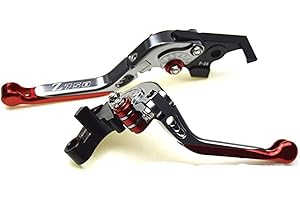YANG HUA Leva freno e frizione CNC pieghevole e estendibile per moto Kawasaki Z750 (non per il modello Z750S) 2007, 2008, 2009, 2010, 2011 e 2012