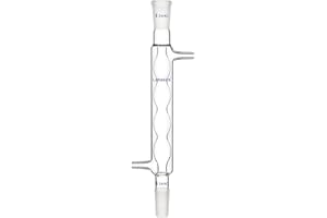 Labasics Borosilicate Glass Allihn Condenser with 24/40 Joint 200mm Jacket Length Lab Glass Condenser