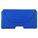 Produktbild Venetto 5.6 - 6.4" universelle Gürteltasche horizontal Tasche Schutzhülle Hülle für Samsung S8 Plus, Huawei Mate 9, Mate 8, Xiaomi Mi Note 2, Mi5s Plus, Huawei Honor 8 Pro, HTC U Ultra, Asus Zenfone 3 Deluxe... handgemacht aus Filz und Leder (Mit Magnet, Hellblau)