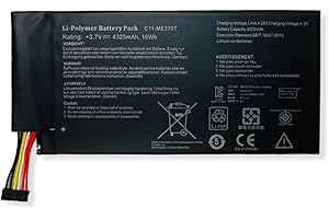 szyuya Laptop-Akku C11-ME370T kompatibel mit Asus MeMo Pad ME172V ME301T ME301T-A1 Smart PAD 10.1 für Google Nexus 7 (2012) Series