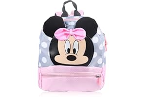 Lemotoy Sac a Dos Minnie Enfant, Minnie Sac à Dos Enfants, Children's Backpack, pour Aux Garçons et Filles de 2 à 8 ansCartable Maternelle Fille
