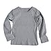 Produktbild Overdose Baby Nette Junge Mädchen Rundhals Langarmshirts Oberteil Bluse Candy Clour Familie Kleidung (1-2T, A-Gray)