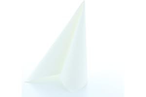 Mank Airlaid Servietten 40x40 cm Premium Leinen Einweg Serviette stoffähnlich und saugstark perfekt für Hochzeit & Partys 50 Stück Weiß