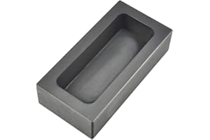 XMRISE Graphite Ingot Tiegel Form Schmelzende Gießform Metallofen Raffination Außengröße Rillen 180x70x50 mm