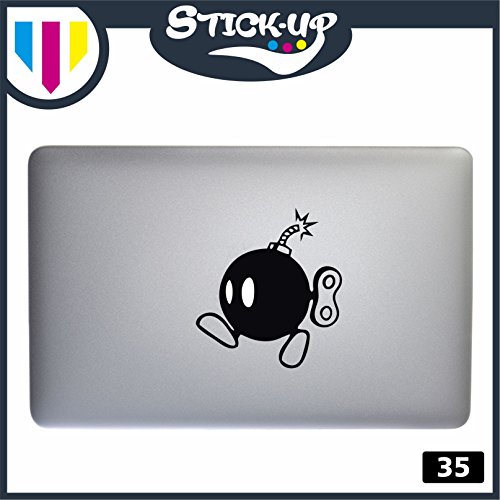 Adesivo Bomba Super Mario - computer portatile macbook decalcomania