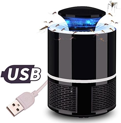 Towinle Mosquito Repellent Insect lamp insect killer Mosquito Trap Non-Toxic Mosquito Killer UV Light 5 W Waterproof Protective from Mosquitoes and Flying Insects For Indoor And Outdoor Use (Black)