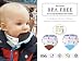 Baby Teething Bibs,Hikeren® 2 Pack Cotton Alphabet Teether Bibs Reversible 2 in 1 Baby Drool Bibs with BPA Free Silicone Chewable Teether, Baby Bandana Bibs for boys and girls