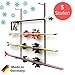 Produktbild Skihalter | Wandhalterung Premium | 5 Ebenen | Beschichtete Skihalterung | Skiaufbewahrung | Richtige Lagerung an der Wand | Ordnungssystem für Garage/Keller | Ski-Zubehör | Inkl. Montagematerial