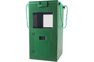 ATB-GIFT 3L Automatic Fish Feeder, Pond Fish Feeder, Outdoor Fish Food Dispenser, Large Moisture Proof Timer Feeding Food Dispenser(GREEN)