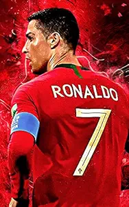 ISEE 360 Ronaldo Real Madrid Portugal Legendary Footballers New Inspirational Football Wall Sticking Poster for Home Motivational for Boys Girls Living Study Bed Rooms Doors (Multi-Colored-6)
