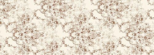 100% Egyptian Cotton TC-200 Pigmented Printed Floral Patterns Fitted Sheets in four colours and Designs (Fitted Sheets and Pillowcase/-es included) (Floral Beige, Single)