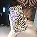 Price comparison product image GUYISJK Iphone Phone Case Tide Brand Leopard Iphone X Fashion Women Xr Blu-Ray Glass Shell Xs Max All-Inclusive 8Plus Drop 7P Soft Edge Silicone Case Iphone 6Splus Phone Case, 6P 6Splus Blu-Ray Glas